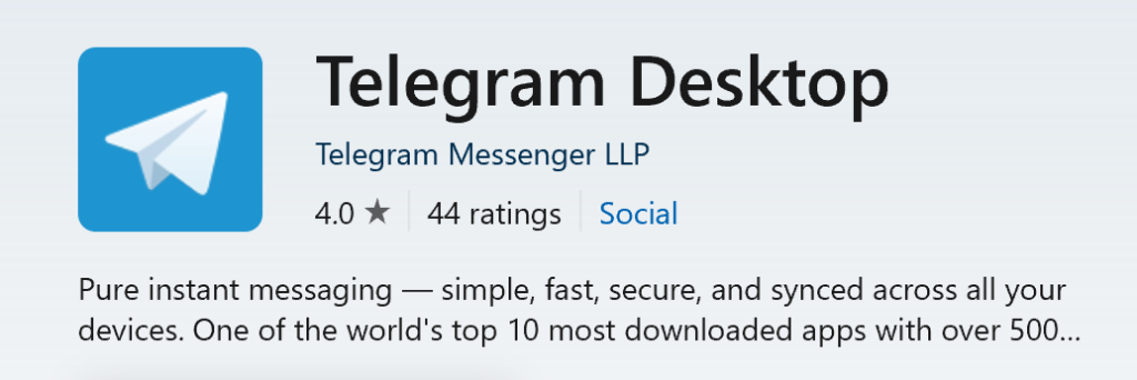 PC 1 telegram desktop