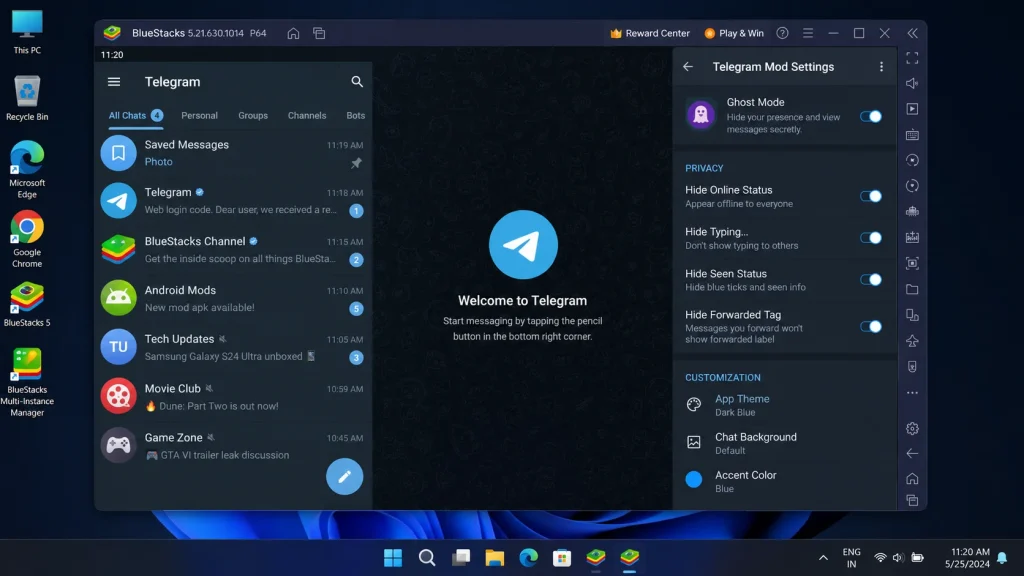 How to Use Telegram Mod APK on PC — Windows and Mac