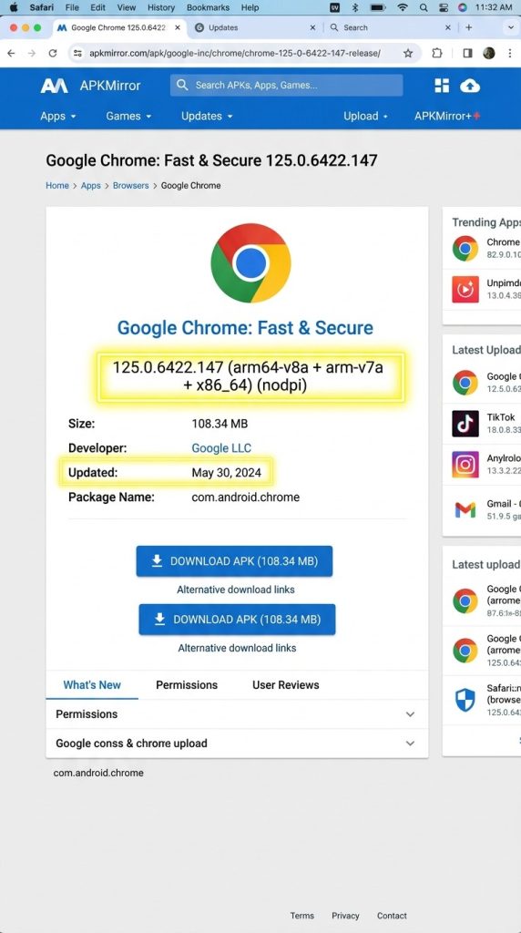 Chrome APK Download 4 Chrome apk download for android